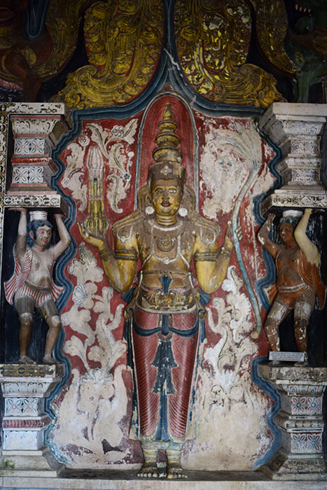 Statue of Anangaya at Purana Thotagama Temple, Telwatte, Hikkaduwa. 26 Dec. 2014. Photo copyright Chulie de Silva
